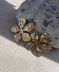 Boucles d'oreilles Fleurs Dorées